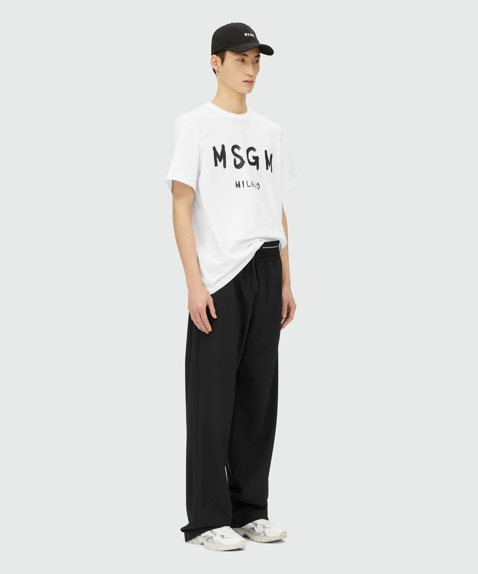 Cotton T-shirt with brushed logo - Image 4