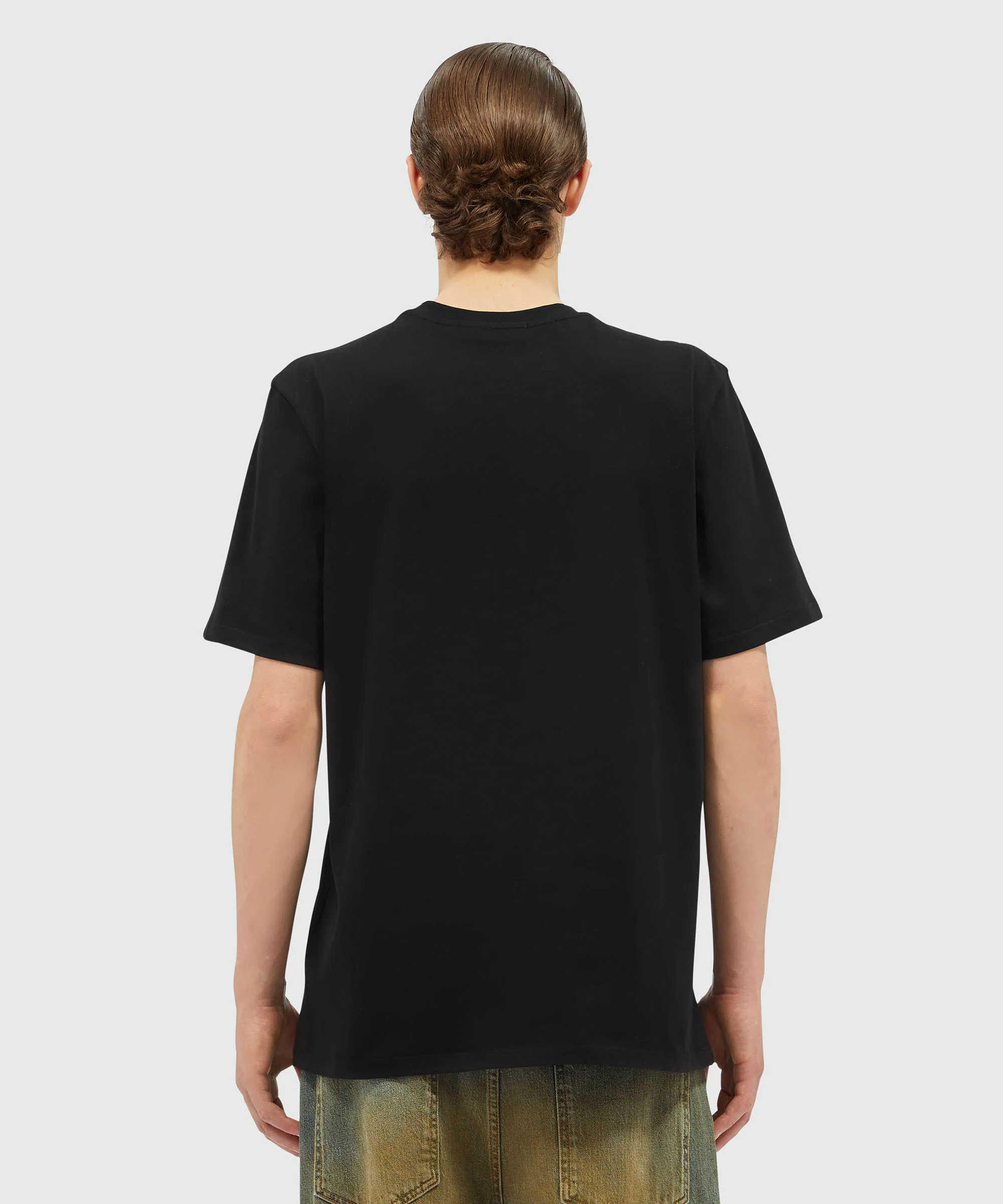 Cotton T-shirt with brushed logo - Image 3