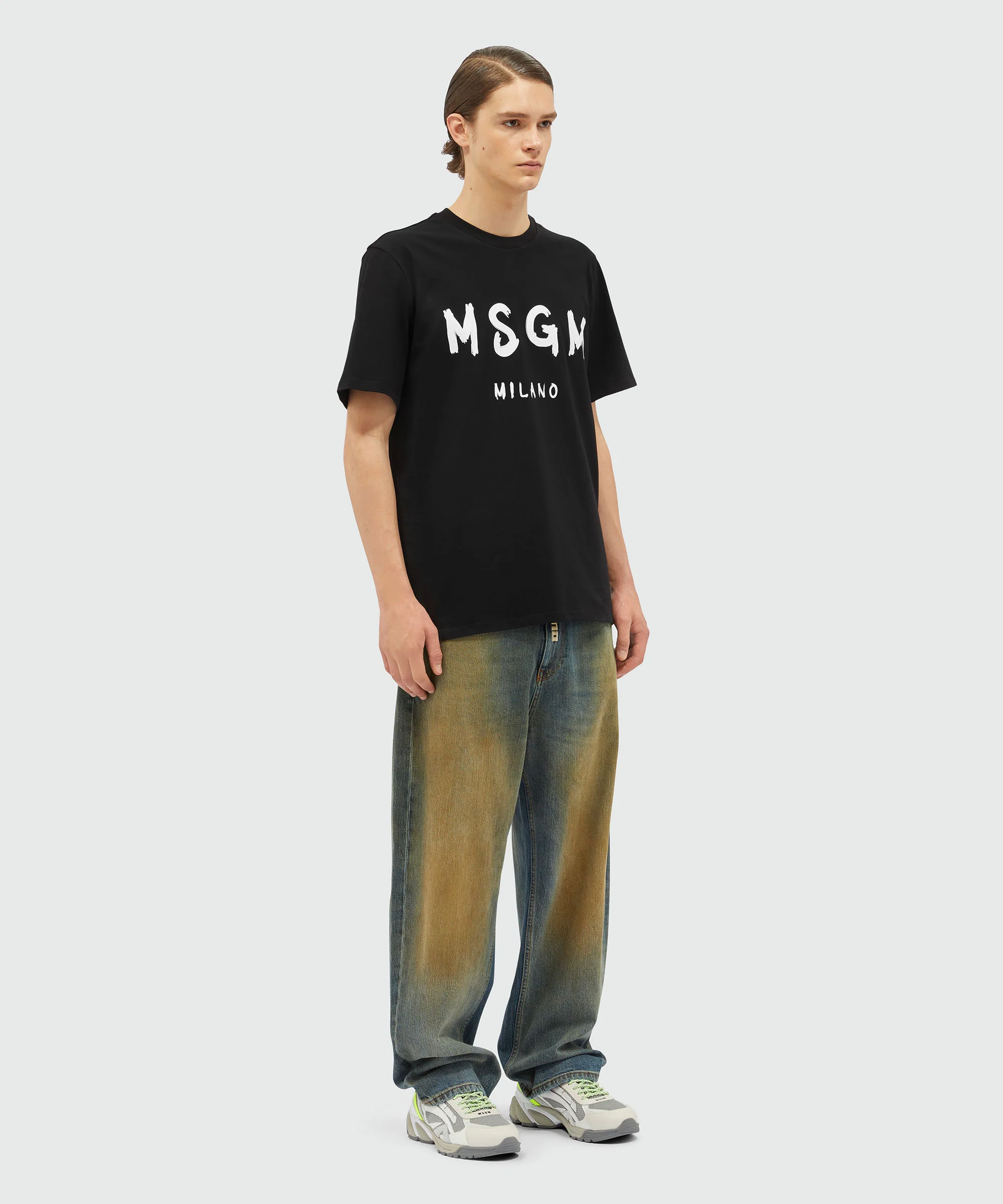 Cotton T-shirt with brushed logo - Image 4