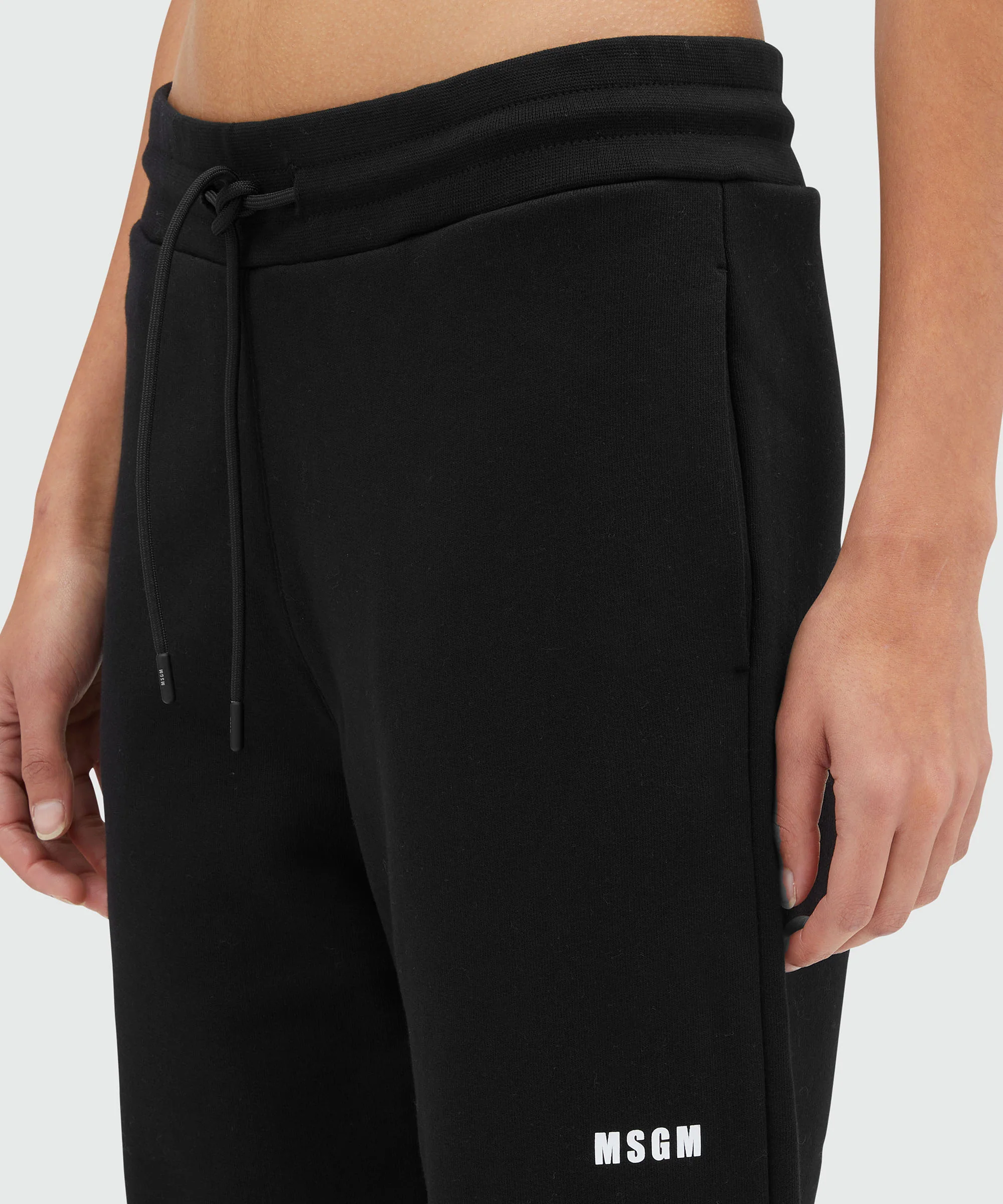 Track pants with high waist and drawstring - Image 5